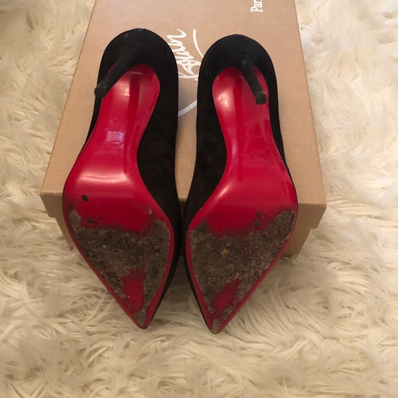 💯 Authentic Christian Louboutin So Kate Black Suede 120 ❤️Receipt Included❤️ - Picture 5 of 5